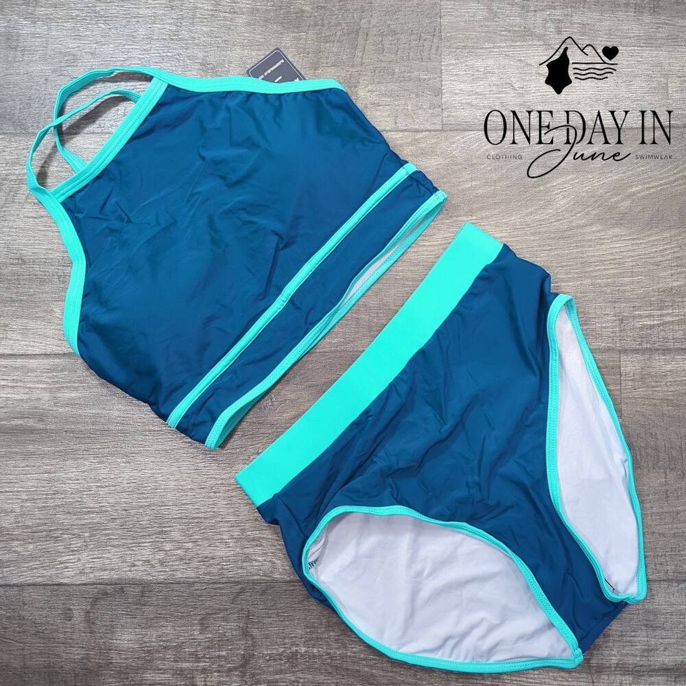 Blooming Jelly High Waist Crop Bikini Swimsuit Size S - Picture 2 of 6